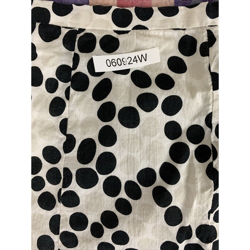 Ninety Women’s 12 Zip Up Skirt Black And White Polka Dot Flare Midi Skirt - Picture 8 of 8
